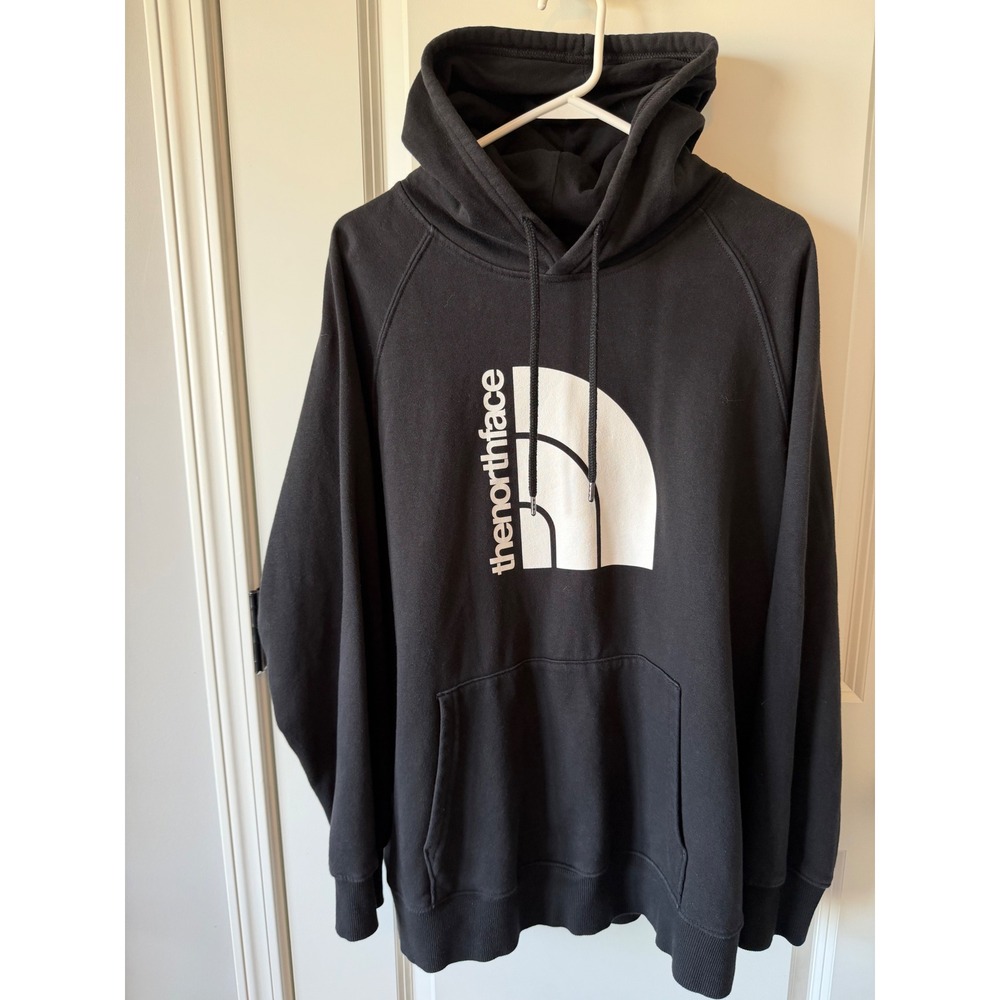 The North Face Womens Black Half Dome Logo Pullover Hoodie Sweatshirt XXL